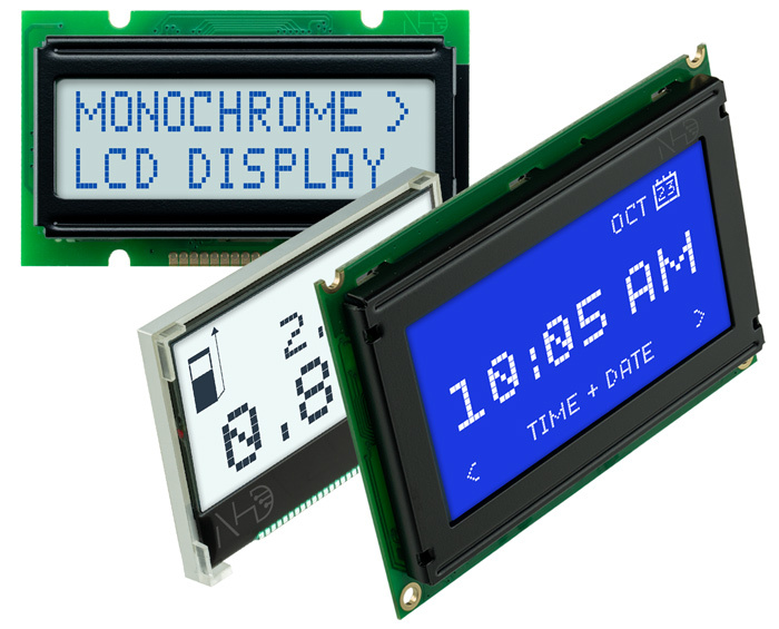 Monochrome LCD displays